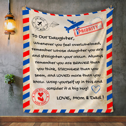 To Our Daughter | Sherpa Fleece Blanket | 50X60